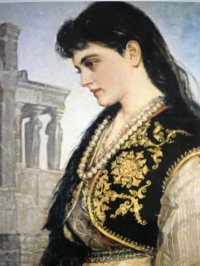 Πίνακας Η κόρη των Αθηνών, Αγνώστου Καλλιτέχνη